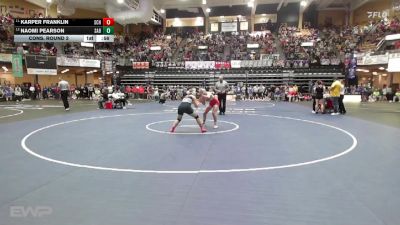 145 lbs Cons. Round 2 - Karper Franklin, Smith Center HS vs Naomi Pearson, Sabetha HS