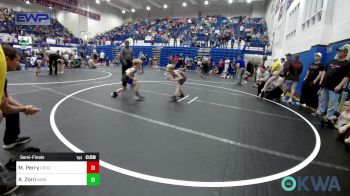 64 lbs Semifinal - Maddox Perry, Choctaw Ironman Youth Wrestling vs Arlie Zorn, Noble Takedown Club