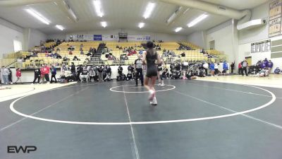 100 lbs Quarterfinal - Yazmeen Sonora, Inola vs Kenzie Johnson, Sand Springs Girls