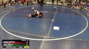 54 lbs Champ. Round 1 - Jaxson Pierson, Badlands Elite vs Enzo Findlay, Olympus-Skyline