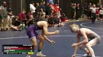 141 lbs Champ. Round 1 - Tyler Okada, Waldorf vs 10 Kyle Kantola, Indiana Tech