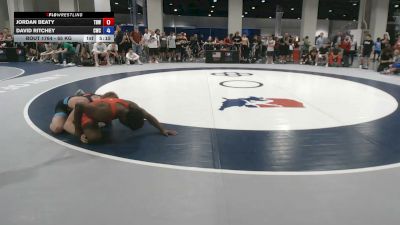65 kg Cons. Sub-rd Of 64 - Jordan Beaty, Team B1G Wrestling vs David Ritchey, Cardinal Wrestling Club