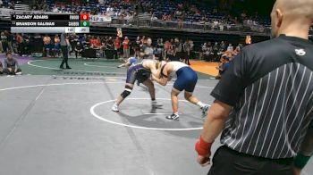 6A 215 lbs Cons. Round 2 - Brandon Salinas, San Benito vs Zacary Adams, El Paso Eastwood