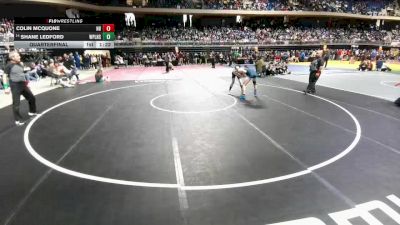 5A 132 lbs Quarterfinal - Shane Ledford, Canyon West Plains vs Colin McQuone, New Braunfels