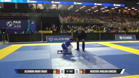 Mercedes Angelina Banegas vs Alexandra Bronx Drako 2025 Pan Kids Jiu-Jitsu IBJJF Championship