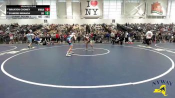 116 lbs Champ. Round 1 - D`andre Miranda, Club Not Listed vs Braxton Cooney, Newark Youth Wrestling Club (Western Region)