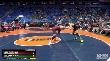 138 lbs Quarterfinals (8 Team) - Zachary Montez, Geneseo vs Jack O`Connor, Chicago (Brother Rice)