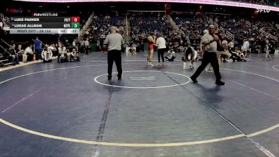 2A 144 lbs 5th Place Match - Lukas Allman, Mt Pleasant vs Luke Parker, Patton