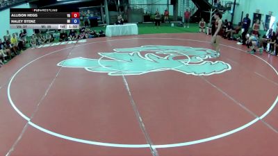 120 lbs Allison Hegg, Virginia vs Haley Stenz, Michigan