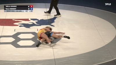 105 lbs 1st Place Match - Bella Manno, Arizona vs Ella Neibert, Indiana