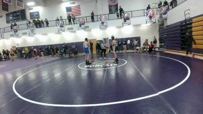 132 lbs Semifinal - Britt Asay, Lovell Middle School vs Case Nicholson, Rocky Mountain