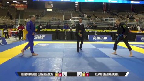Kenaan Shadi Khaddage vs Kellyson Carlos De Lima Da Silva 2025 Pan Jiu Jitsu IBJJF Championship