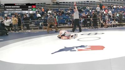 71 lbs Cons. Rd Of 16 - Steven Martinez, Midwest Regional Training Center vs Maverick Graves, Columbia City Wrestling Club