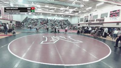 127 lbs Cons. Semi - Max Mitchley, Warwick Hs vs Gavin McCauley, Penn Manor Hs