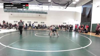 132 lbs Quarterfinal - Landon Roy, RHAM vs Gregory Ladden, East Haven