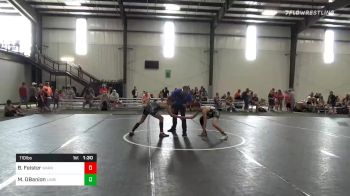 110 lbs Final - Brydon Feister, Warner Elite WC vs Mason OBanion, Labette County Grizzlies