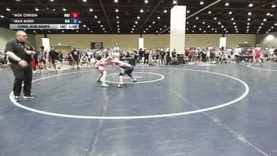 120 lbs Cons. Sub-semis - Nox O'Brien, Wasatch Wrestling Club vs Max Burd, Western Okie Elite