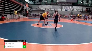 67-70 lbs Quarterfinal - Kasen Cargo, Backyard Brawlers - Midwest vs Sawyer Tresch, Rough Riders Wrestling