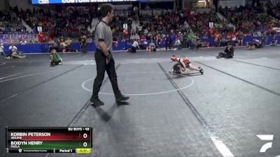 49 lbs Cons. Round 1 - Korbin Peterson, Abilene vs Boidyn Henry, Paola