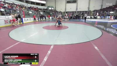 160 lbs Champ. Round 3 - Lucas Mosher, Horseheads Sr HS vs Brayden Lisowski, Penns Valley Area Hs