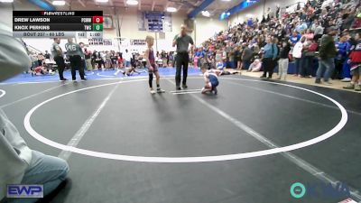 60 lbs Rr Rnd 5 - Drew Lawson, Ponca City Wildcat Wrestling vs Knox Perkins, Tahlequah Wrestling Club