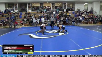 162 lbs Quarterfinal - Haggan Parker, Elmore County School vs Ryan Parker, Montgomery Catholic Prep School