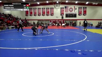 165 lbs Champ. Round 2 - Robbie Rael, Lemoore College vs Daniel Pinon, San Joaquin Delta