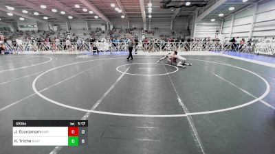 120 lbs Rr Rnd 1 - Jake Economom, 84 Athletes Black vs Kaiden Triche, TS Wrestling Prep