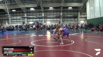 157 lbs Cons. Round 2 - Cam Hines, Western New England University vs Peter Kane, Williams College