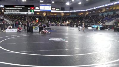 103 lbs Champ. Round 1 - Brianne Graves, North Central College vs Lilian Prendergast, Mount Olive