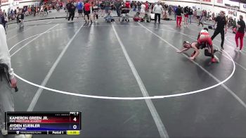 120 lbs Round 3 - Kameron Green Jr., MWC Wrestling Academy vs Ayden Kuebler, GI Grapplers