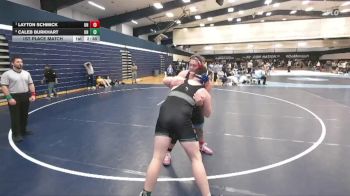 285 lbs 1st Place Match - Layton Schmick, Unattached vs Caleb Burkhart, Unattached