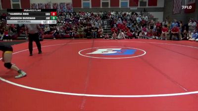 110 lbs Semifinal - Addison Buseman, Janesville vs Kambria Ries, East Buchanan