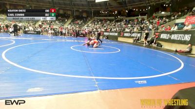 110 lbs Consi Of 4 - Keaton Dietz, Cowboy Wrestling Club vs Cael Combs, Sebolt Wrestling Academy