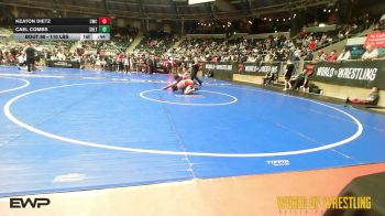 110 lbs Consi Of 4 - Keaton Dietz, Cowboy Wrestling Club vs Cael Combs, Sebolt Wrestling Academy