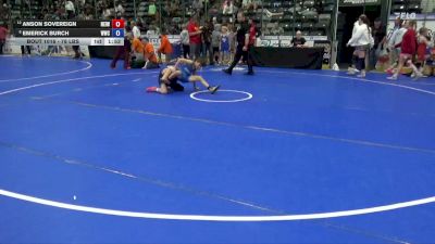 78 lbs Cons. Rd Of 16 - Emerick Burch, Wolfpack Wrestling Club vs Anson Sovereign, NEIWC