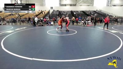 215 lbs Cons. Round 4 - Roderick Howard, Unattached vs Marcus Burgos, Journeymen Wrestling Club