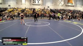 66 lbs Cons. Round 2 - Colton Cox, Journeymen Wrestling Club vs Colton Barry, Warrior Warehouse Wrestling