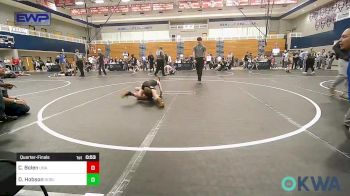 58 lbs Quarterfinal - Cayson Bolen, Unattached vs Dakota Hobson, Noble Takedown Club