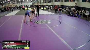 126 lbs 5th Place Match - Hannah Dunn, Alamo City Wrestling Club vs Zaliyah Rodriguez, ReZults Wrestling