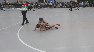 113 lbs Champ. Rd Of 64 - Colton Bennett, Lake Gibson Braves vs Brison Romero, Wrestling Academy Of The Rockies
