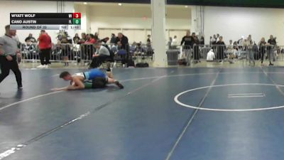 120 lbs Round Of 32 - Wyatt Wolf, WI vs Cano Austin, FL