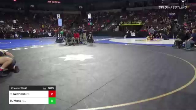 220 lbs Consi Of 16 #1 - Tyler Redfield, Calvary Chapel [SA] (SS) vs ...