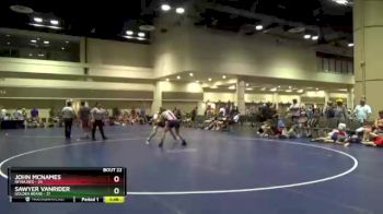182 lbs Round 5 (10 Team) - Sawyer Vanrider, Golden Bears vs John McNames, NFWA Red