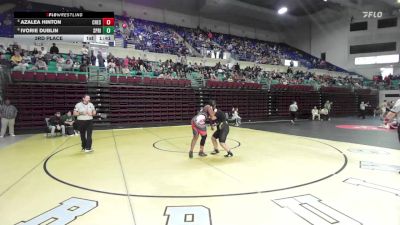 190 lbs 3rd Place - Azalea Hinton, Chester vs Ivorie Dublin, Spring Valley