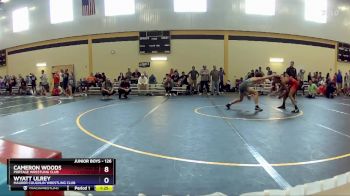 126 lbs Cons. Round 5 - Cameron Woods, Portage Wrestling Club vs Wyatt Ulrey, Maurer Coughlin Wrestling Club