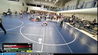 120 lbs Champ. Round 1 - Teagin Poulsen, North Sanpete vs Brigham Brooker, Sons Of Atlas