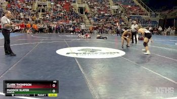 145 lbs Cons. Round 3 - Clark Thompson, Bismarck Legacy vs Maddox Slater, Mandan