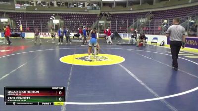 118 lbs Cons. Round 3 - Zack Bennett, Horseheads Sr HS vs Oscar Brotherton, Dryden Sr HS