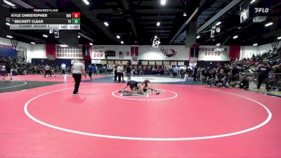 132 lbs Champ. Round 1 - Beckett Clear, Temecula Valley vs Kyle Christopher, Heritage